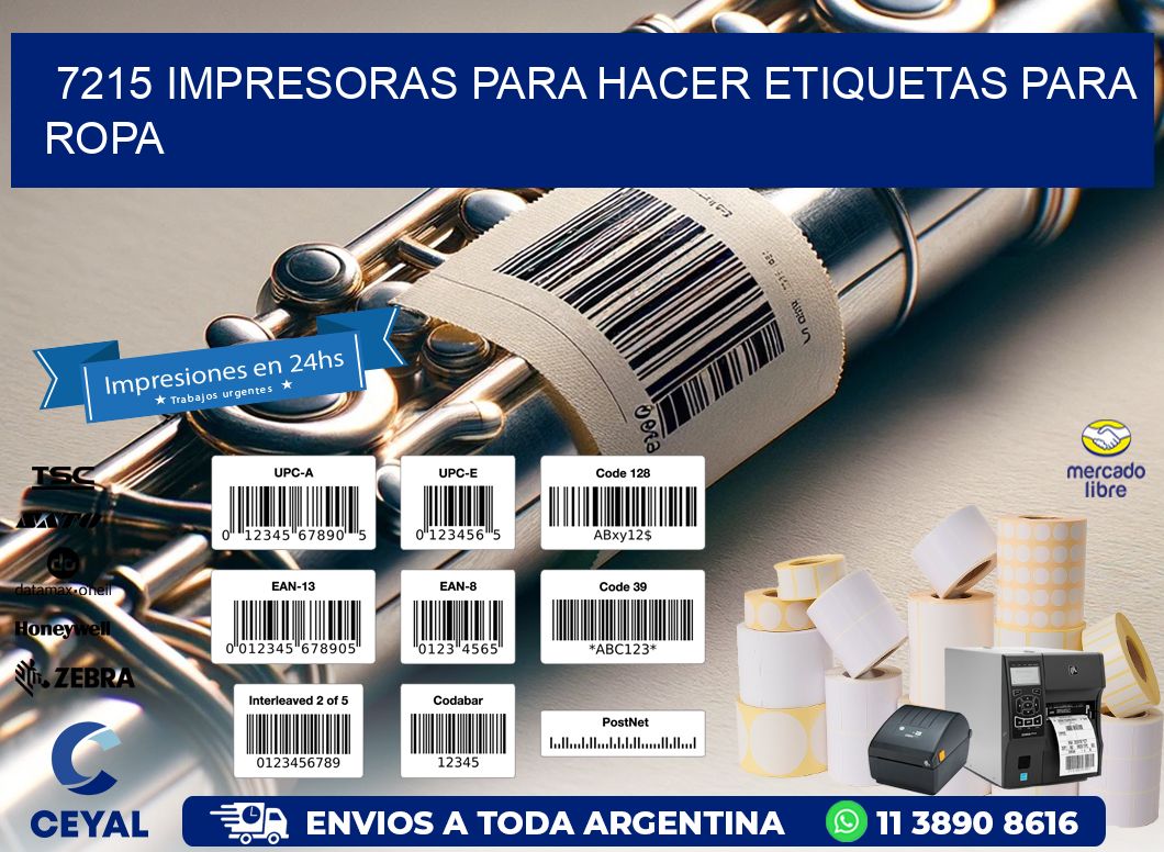 7215 impresoras para hacer etiquetas para ropa