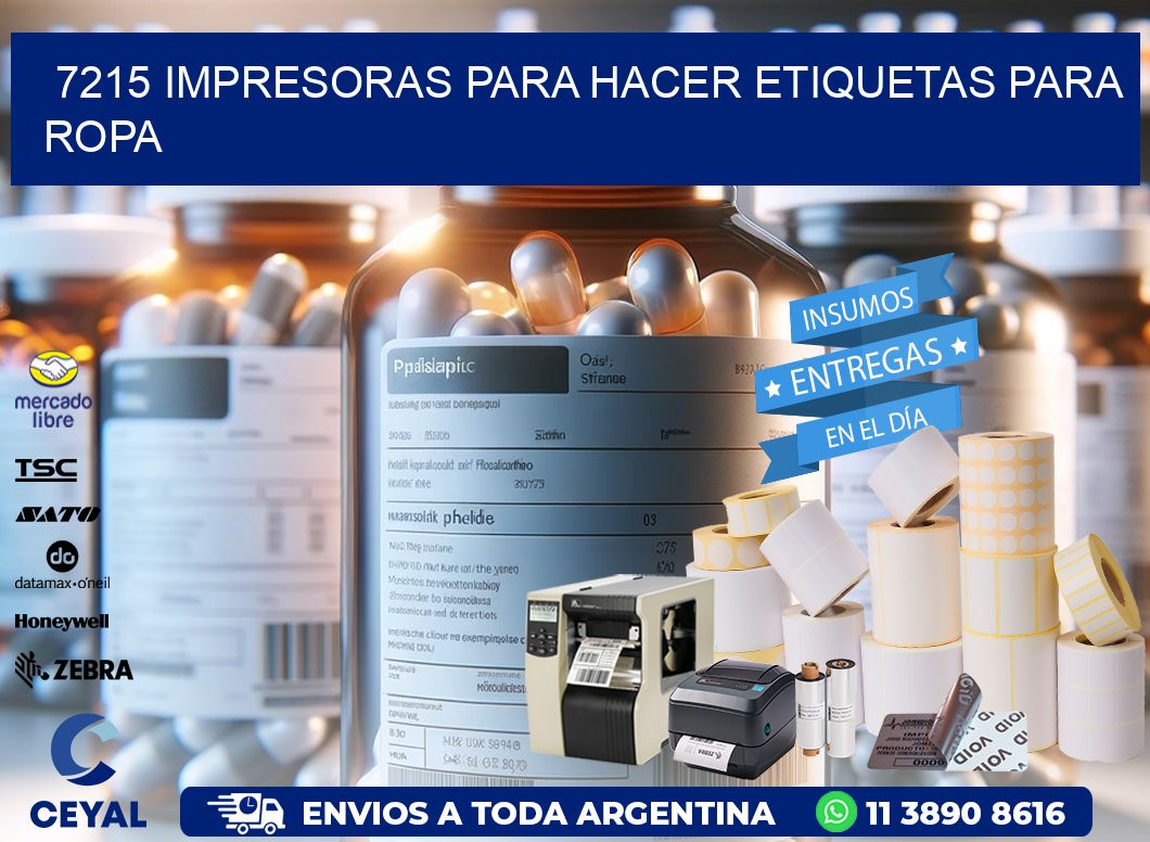 7215 impresoras para hacer etiquetas para ropa