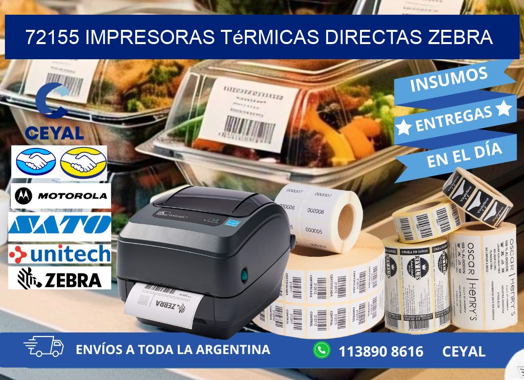 72155 impresoras térmicas directas zebra