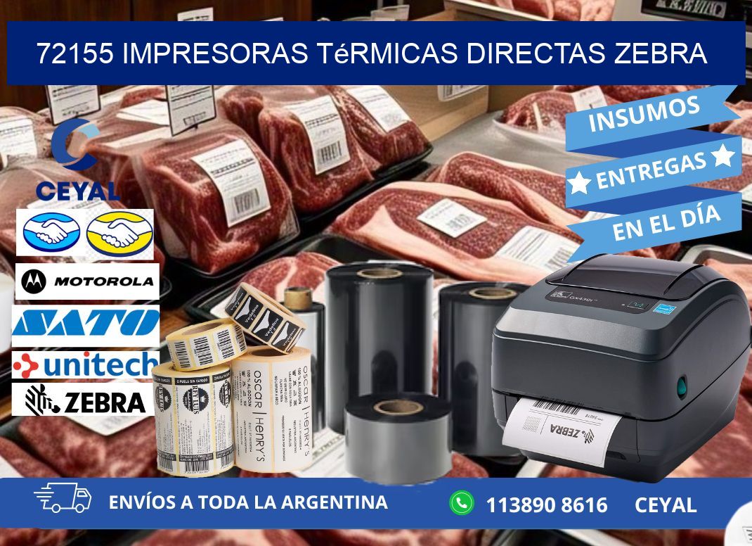 72155 impresoras térmicas directas zebra