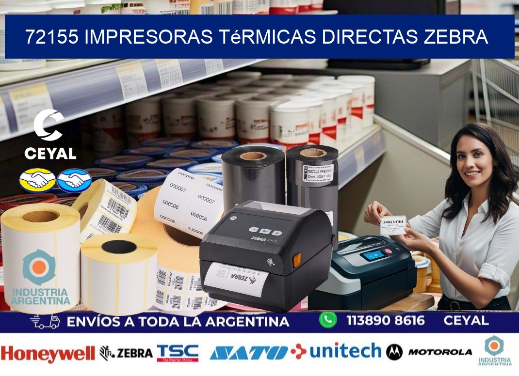 72155 impresoras térmicas directas zebra