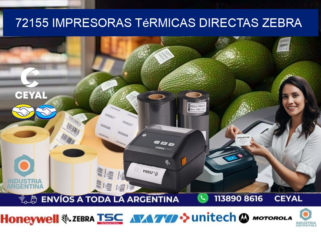 72155 impresoras térmicas directas zebra