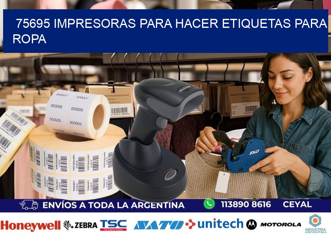 75695 impresoras para hacer etiquetas para ropa