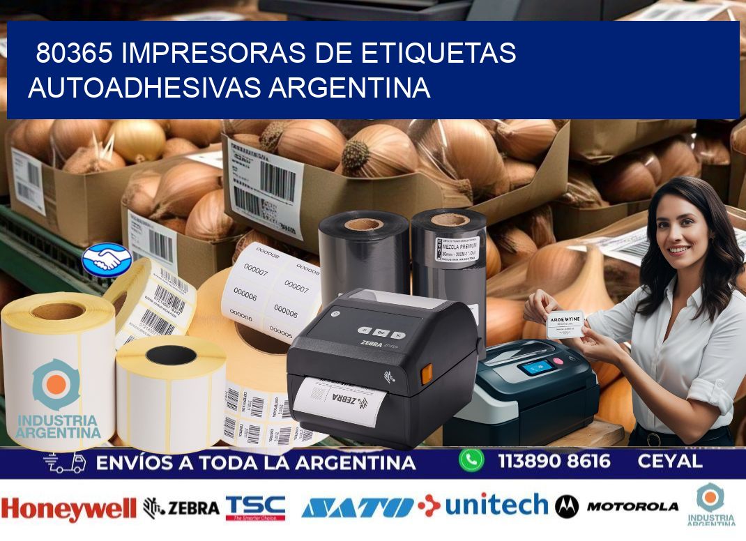 80365 Impresoras de etiquetas autoadhesivas argentina