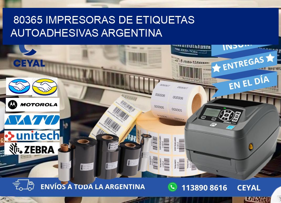 80365 Impresoras de etiquetas autoadhesivas argentina