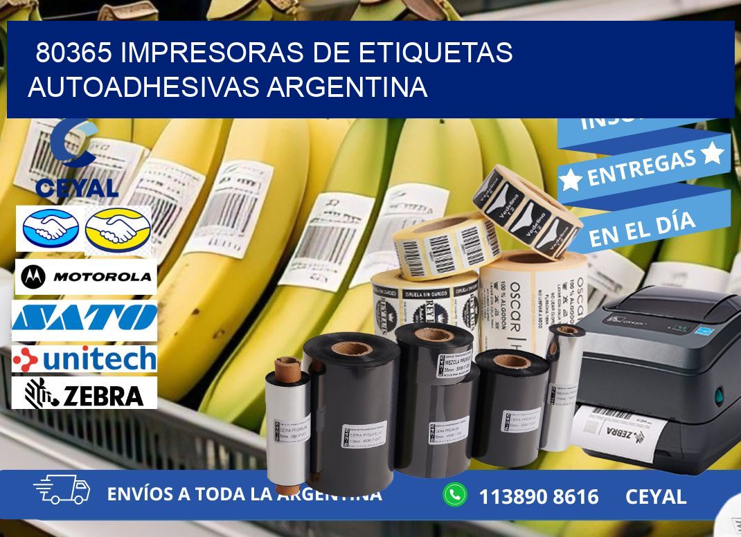 80365 Impresoras de etiquetas autoadhesivas argentina