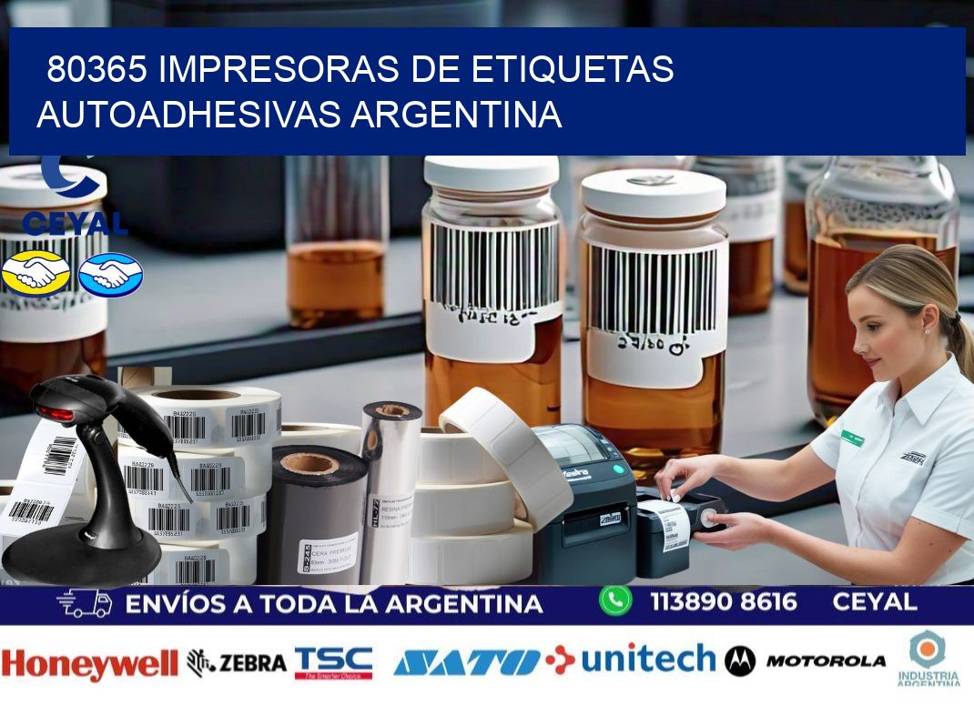 80365 Impresoras de etiquetas autoadhesivas argentina
