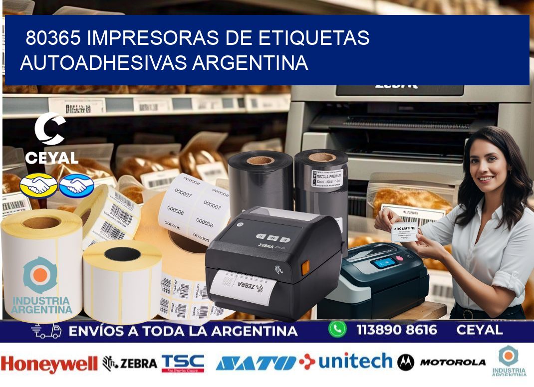 80365 Impresoras de etiquetas autoadhesivas argentina