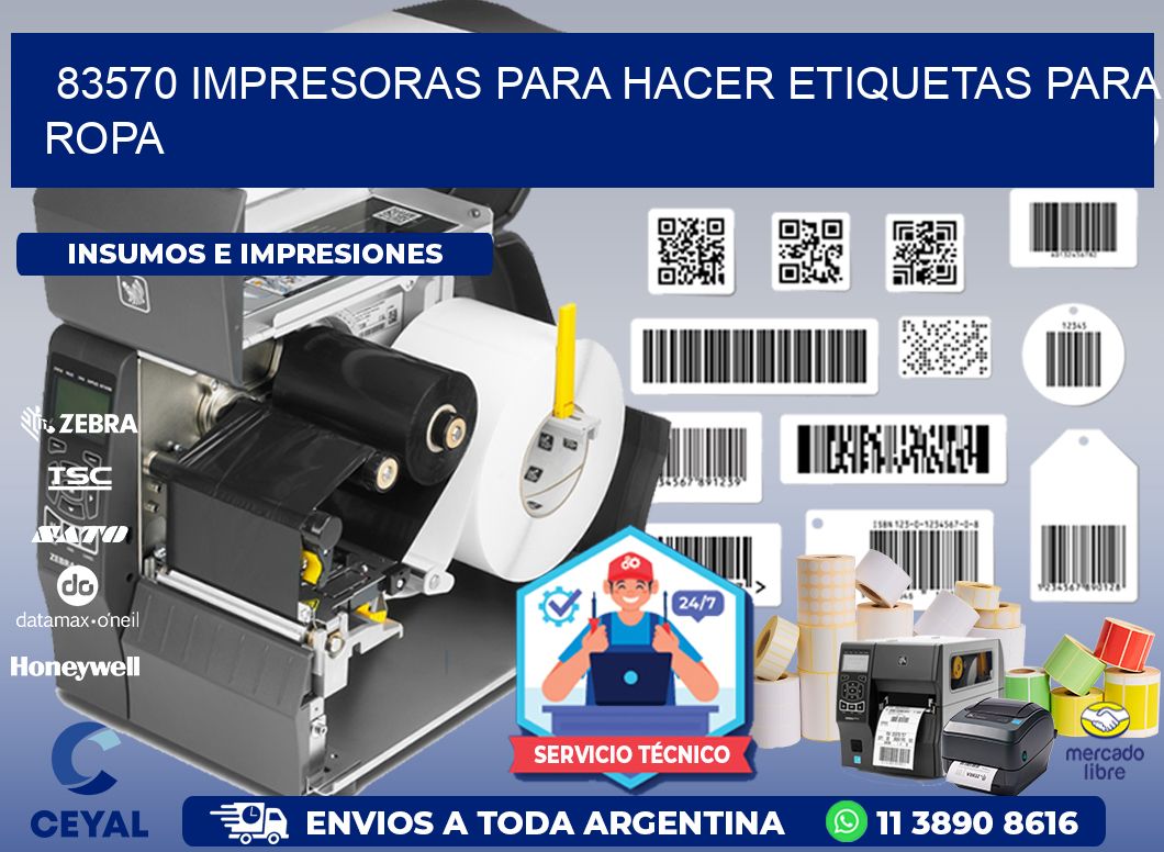 83570 impresoras para hacer etiquetas para ropa