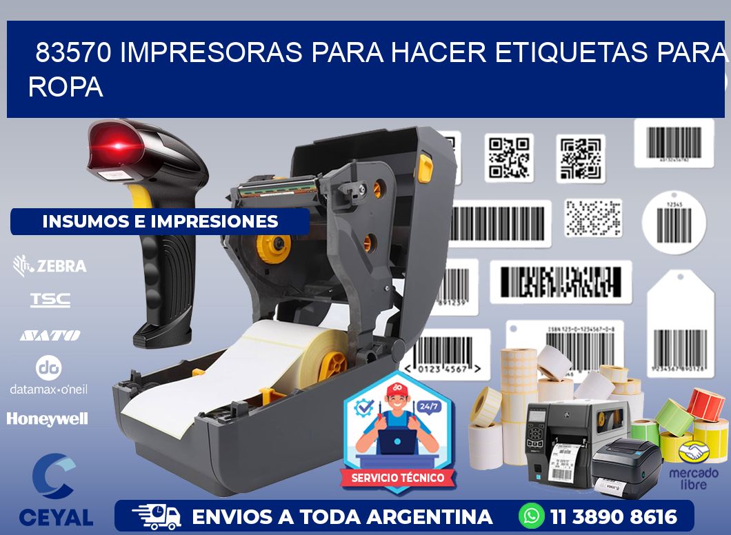 83570 impresoras para hacer etiquetas para ropa