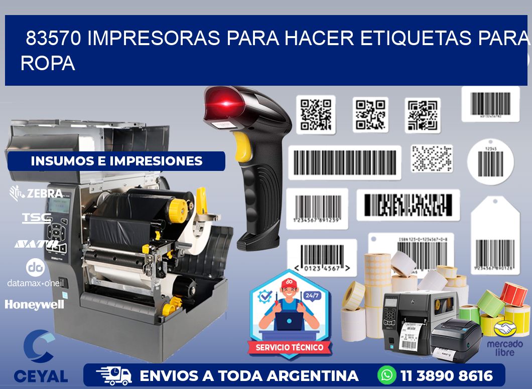 83570 impresoras para hacer etiquetas para ropa