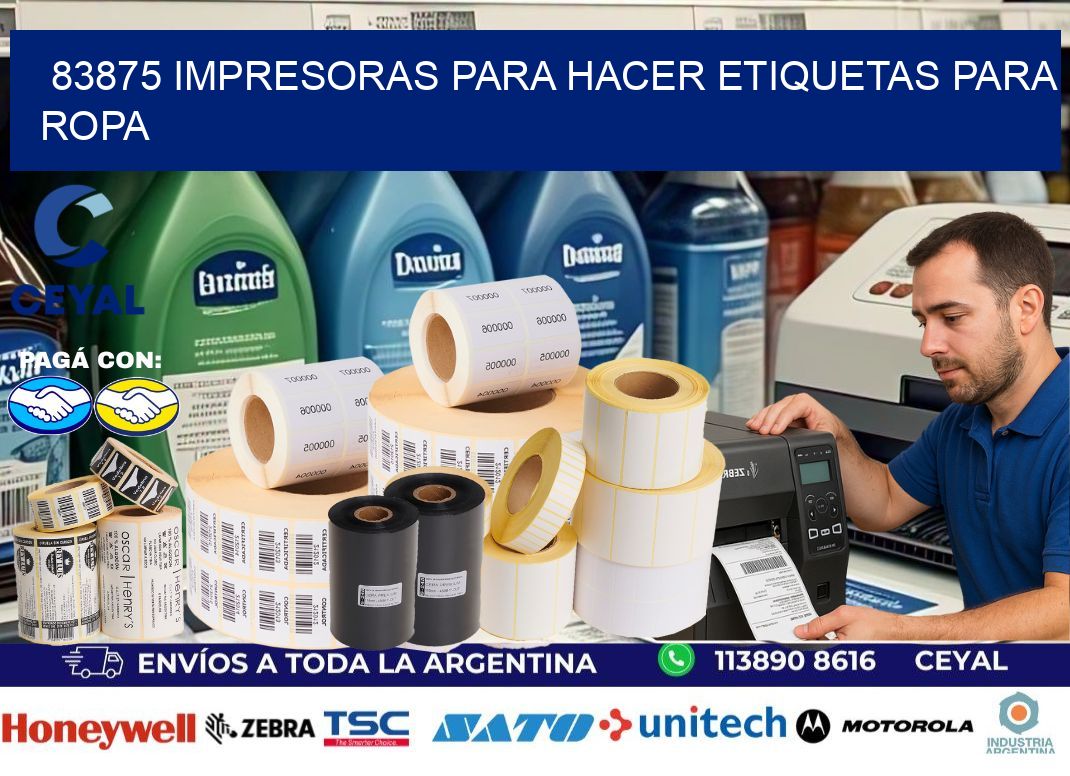 83875 impresoras para hacer etiquetas para ropa