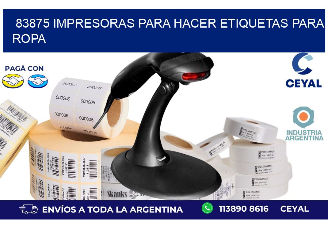 83875 impresoras para hacer etiquetas para ropa