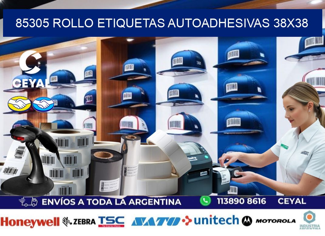85305 Rollo Etiquetas autoadhesivas 38×38