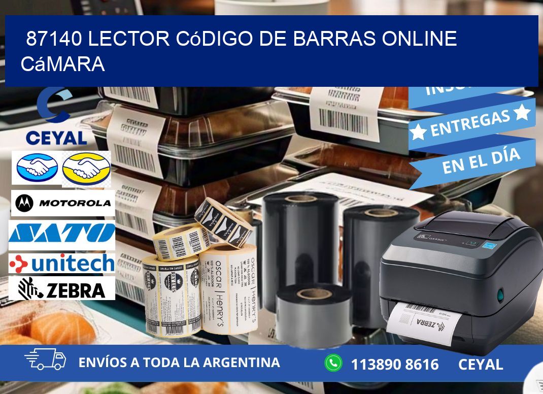 87140 Lector código de barras online cámara