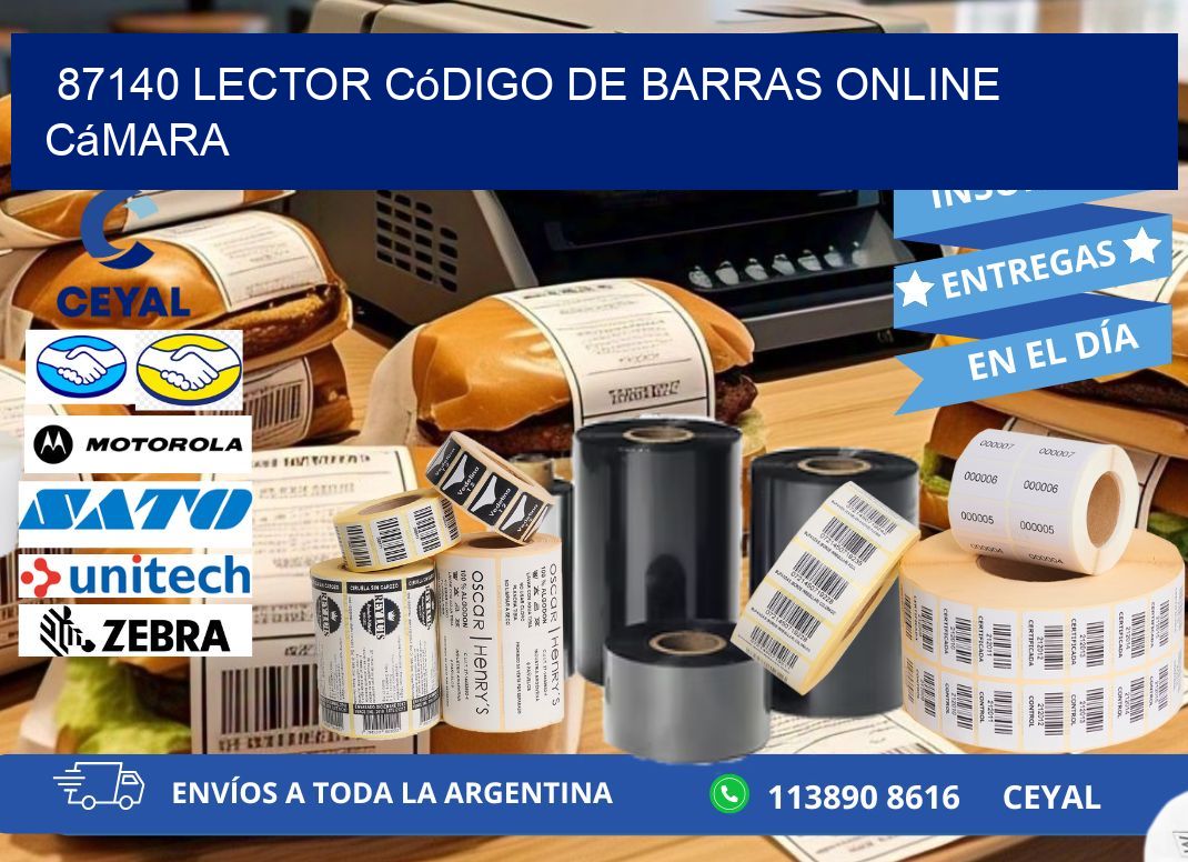 87140 Lector código de barras online cámara