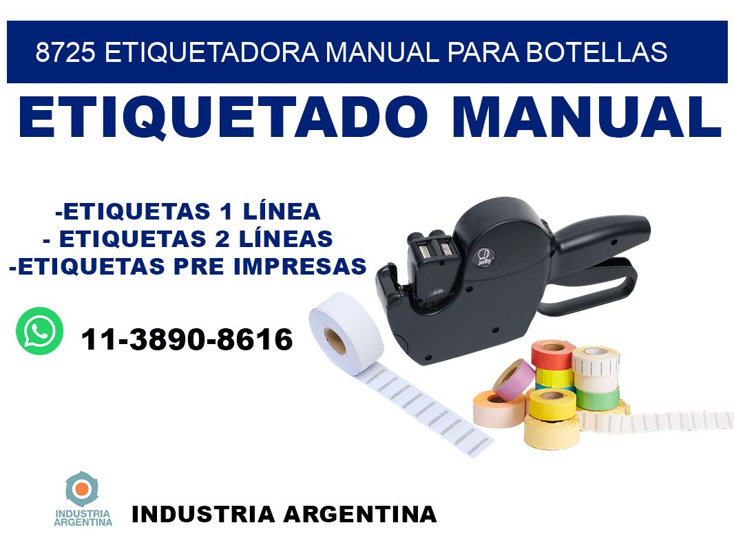 8725 etiquetadora manual para botellas