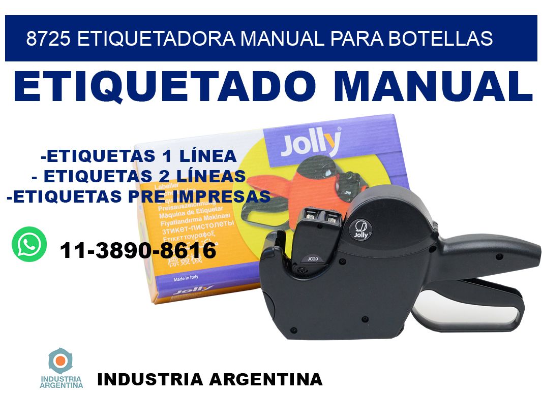 8725 etiquetadora manual para botellas
