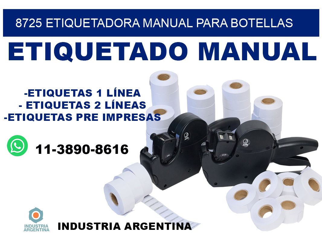 8725 etiquetadora manual para botellas