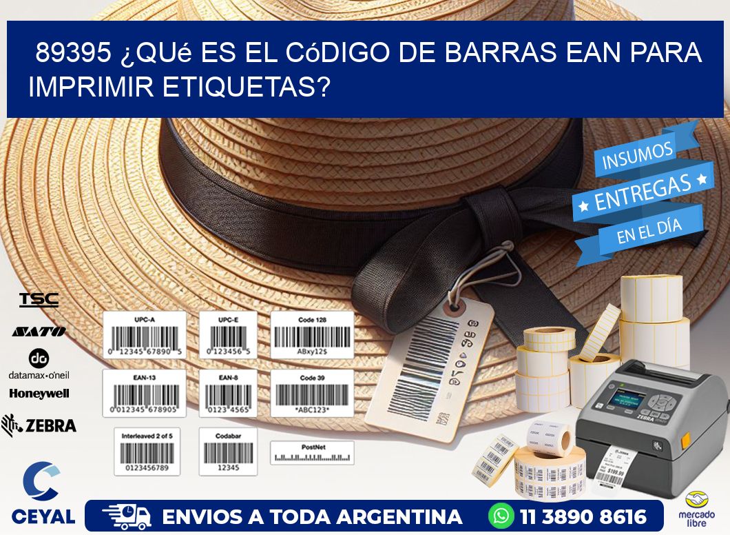 89395 ¿Qué es el código de barras EAN para imprimir etiquetas?