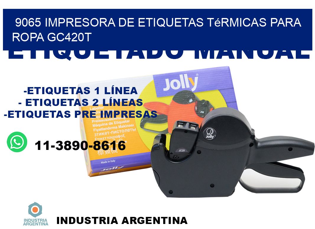 9065 impresora de etiquetas térmicas para ropa GC420T