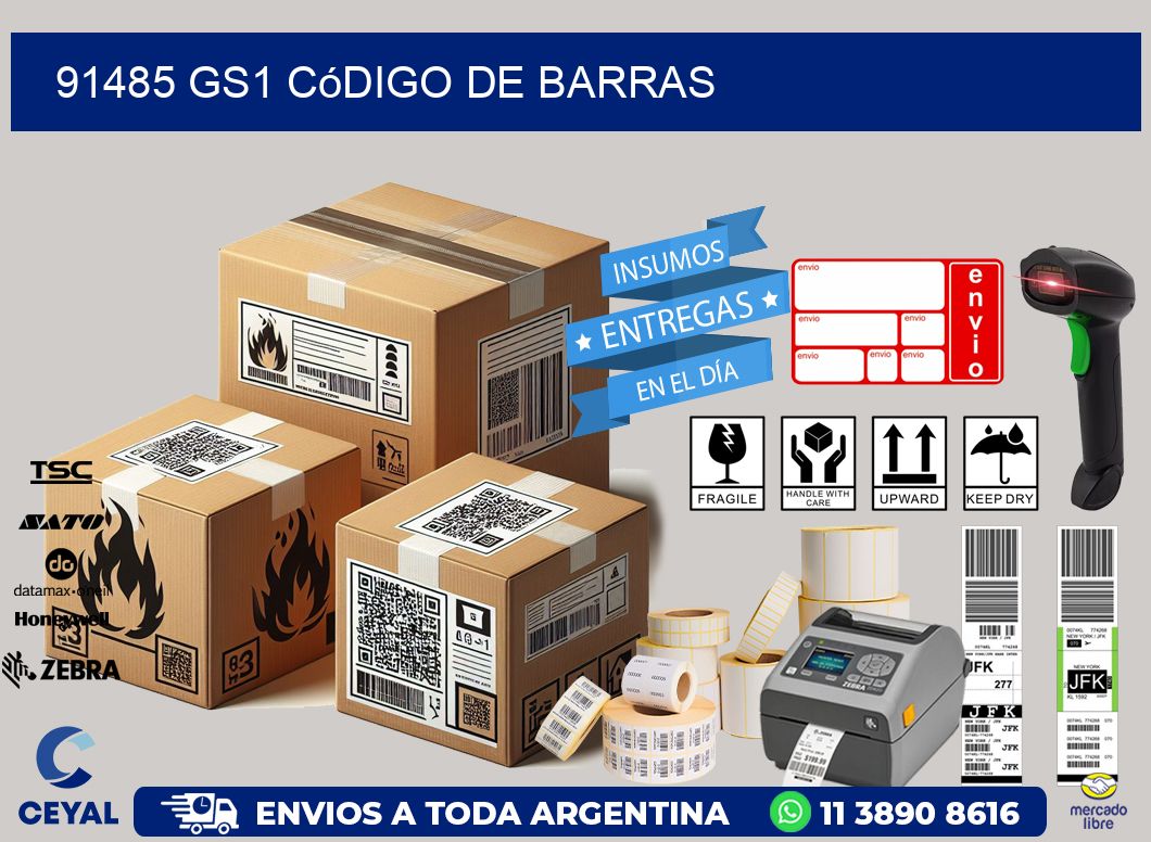 91485 GS1 código de barras