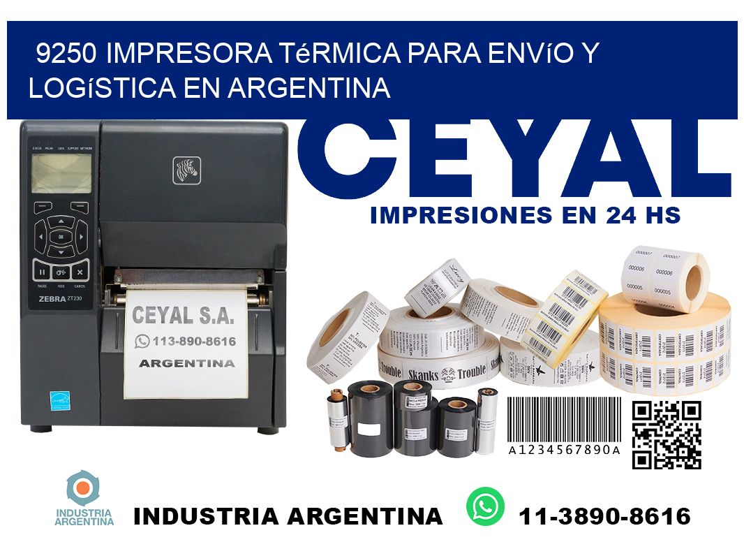 9250 impresora térmica para envío y logística en Argentina