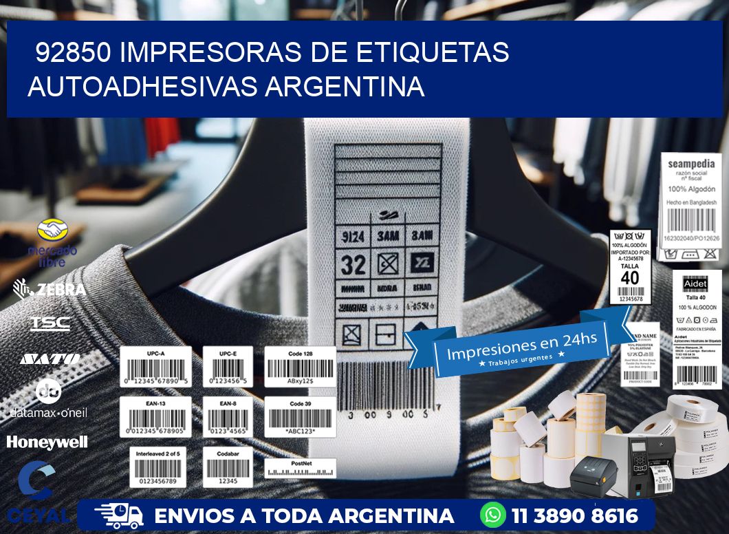 92850 Impresoras de etiquetas autoadhesivas argentina