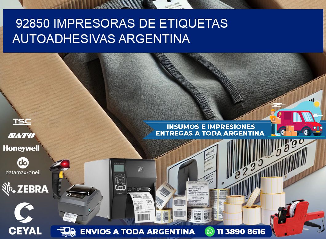 92850 Impresoras de etiquetas autoadhesivas argentina