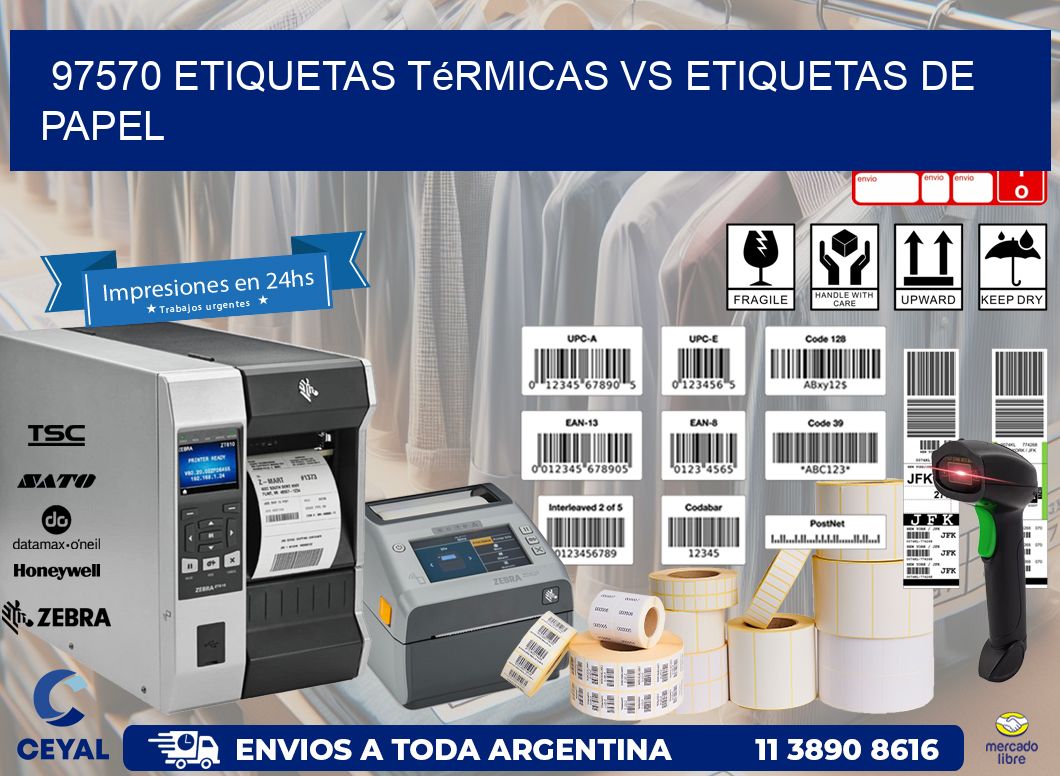 97570 etiquetas térmicas vs etiquetas de papel