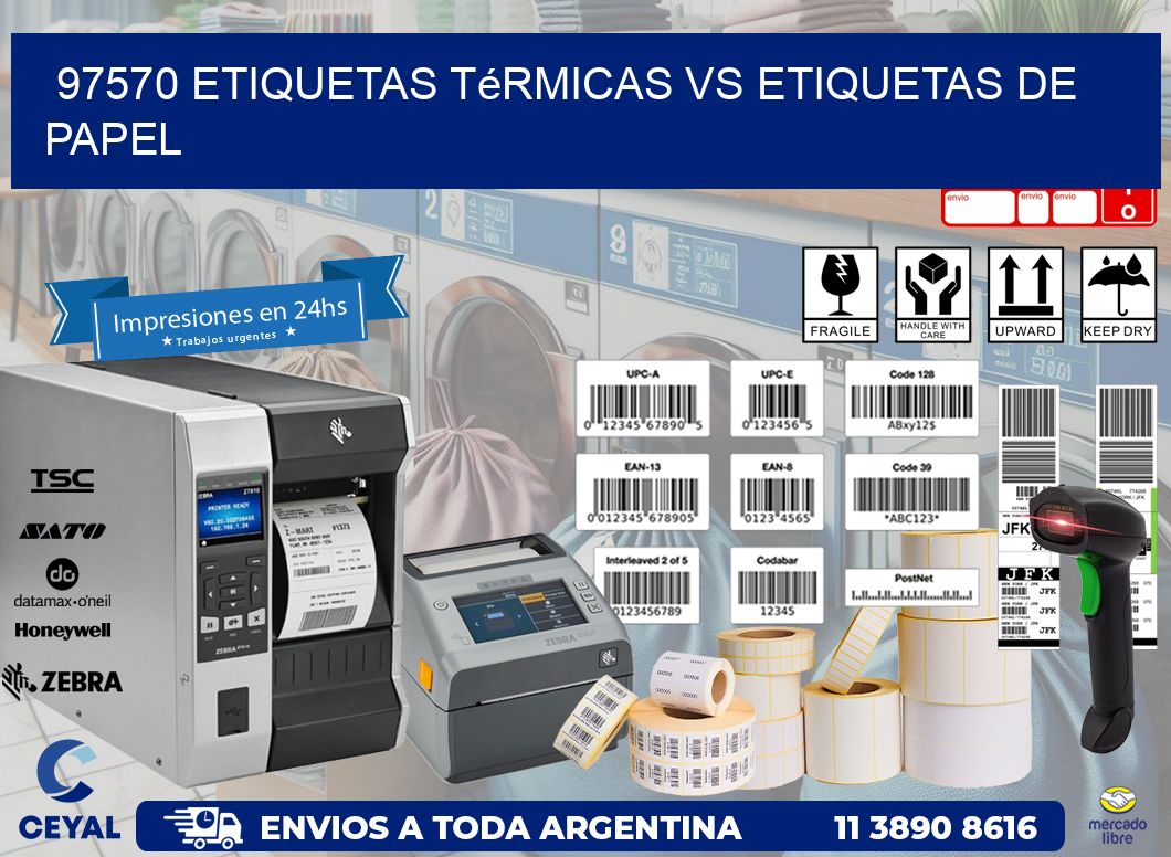 97570 etiquetas térmicas vs etiquetas de papel