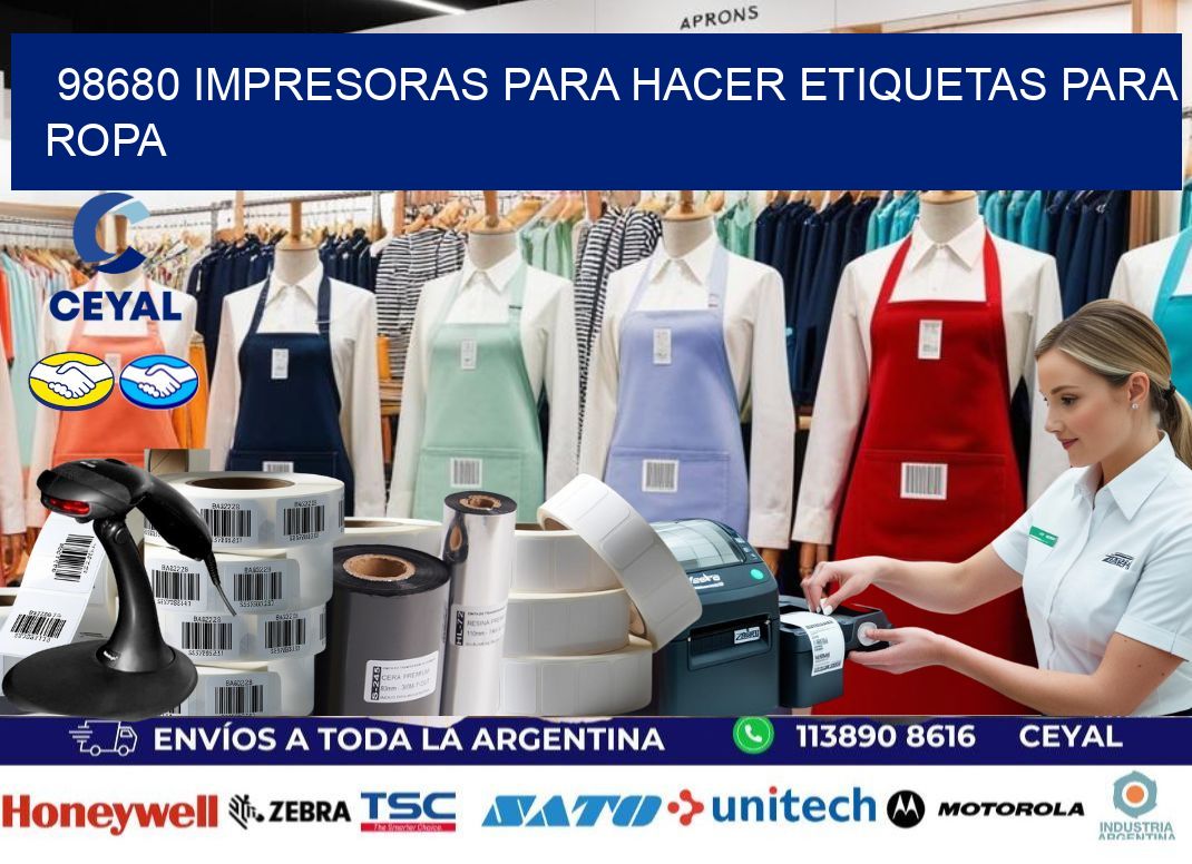 98680 impresoras para hacer etiquetas para ropa