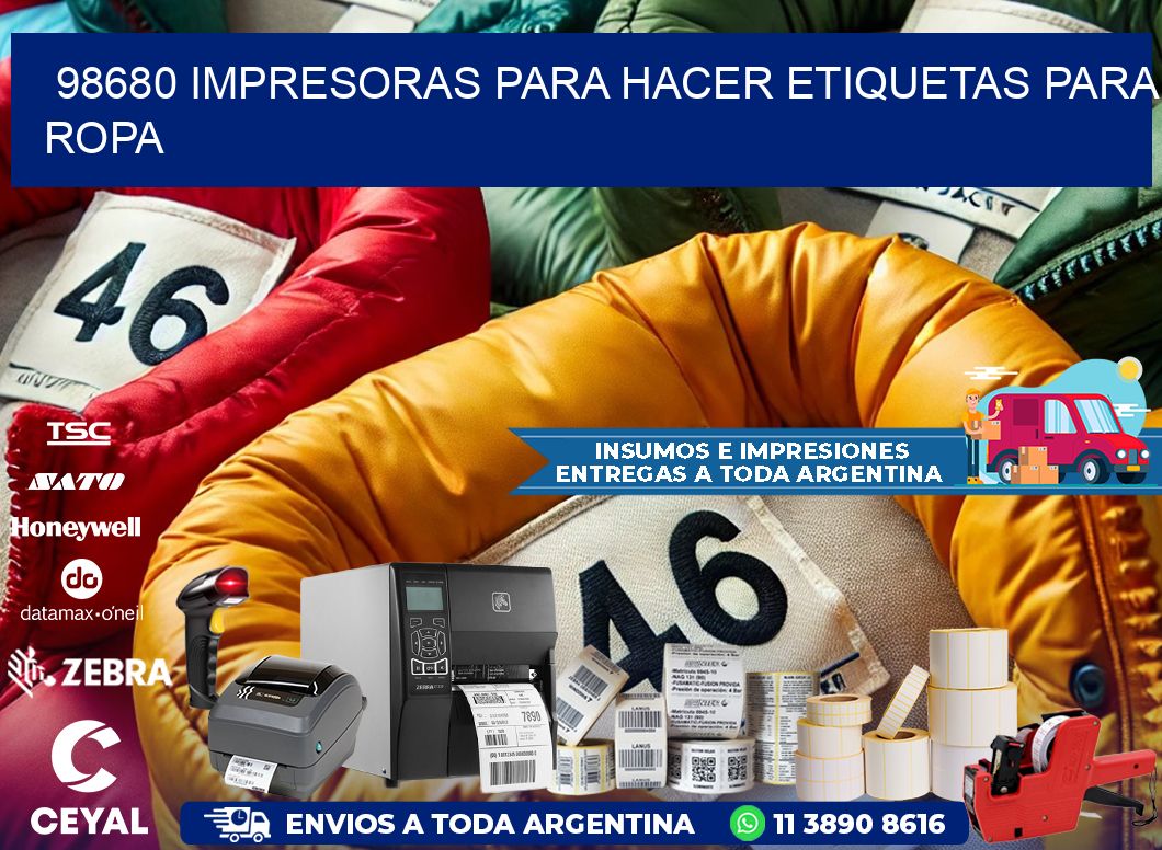 98680 impresoras para hacer etiquetas para ropa
