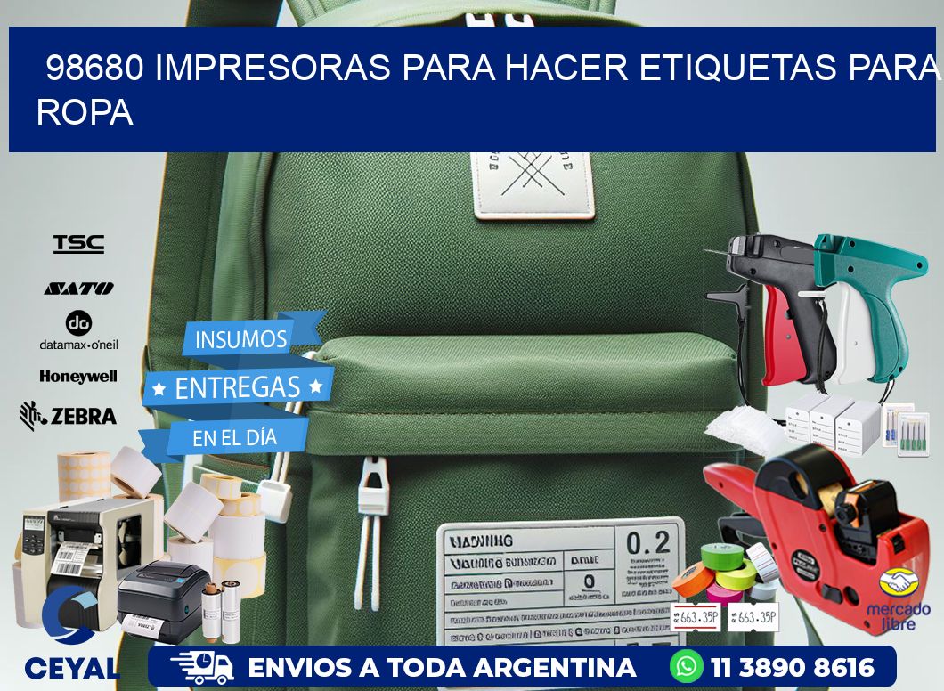 98680 impresoras para hacer etiquetas para ropa