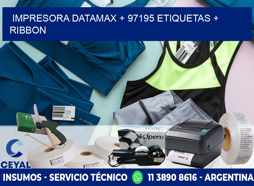 impresora DATAMAX + 97195 etiquetas + ribbon