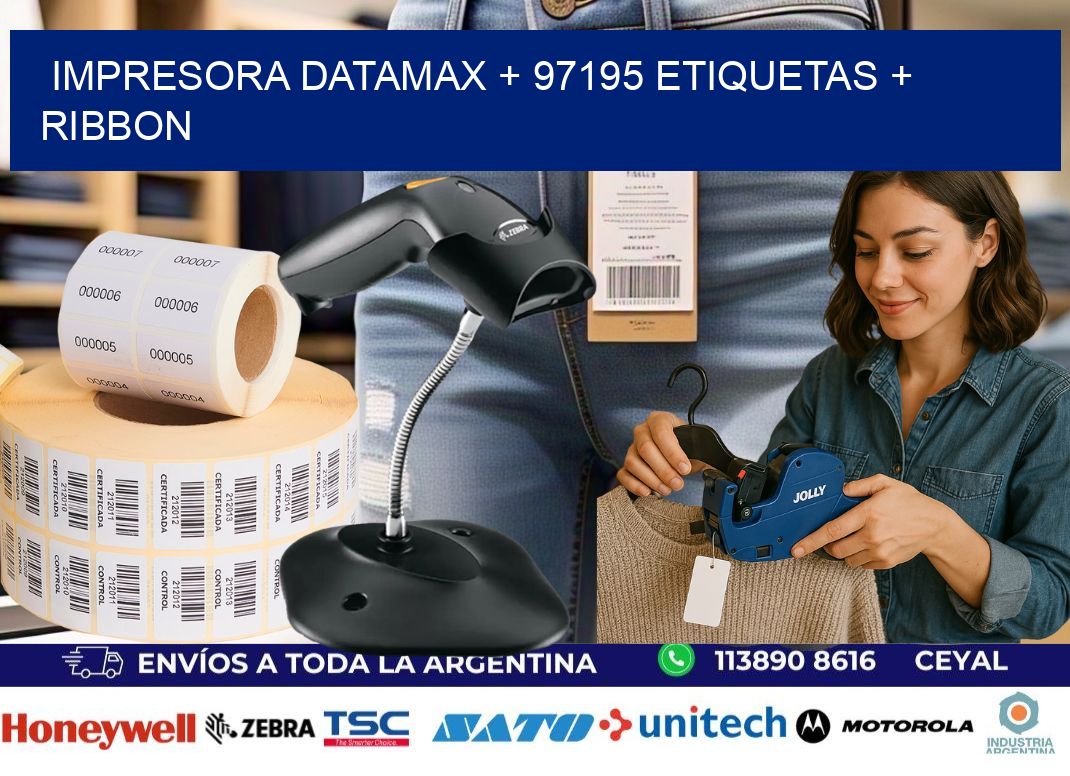 impresora DATAMAX + 97195 etiquetas + ribbon