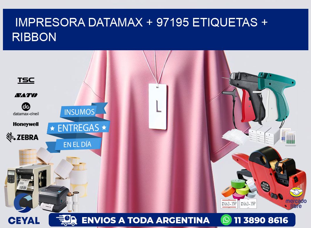 impresora DATAMAX + 97195 etiquetas + ribbon