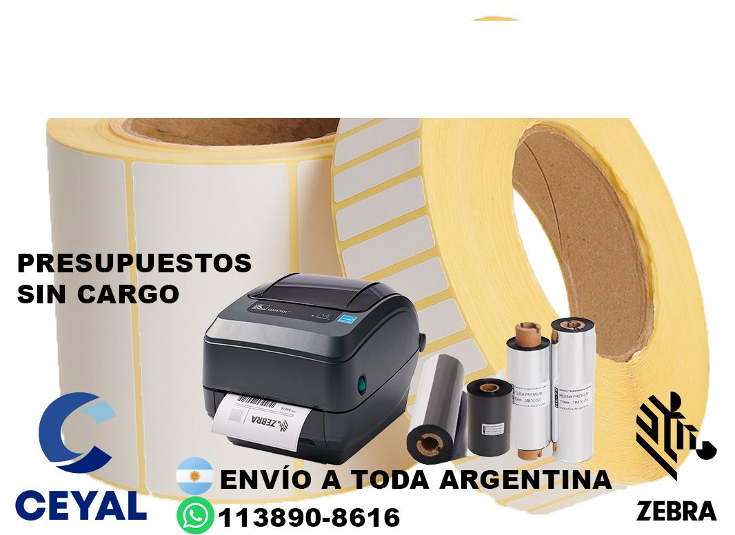 impresora industrial + 60055 etiquetas + ribbon