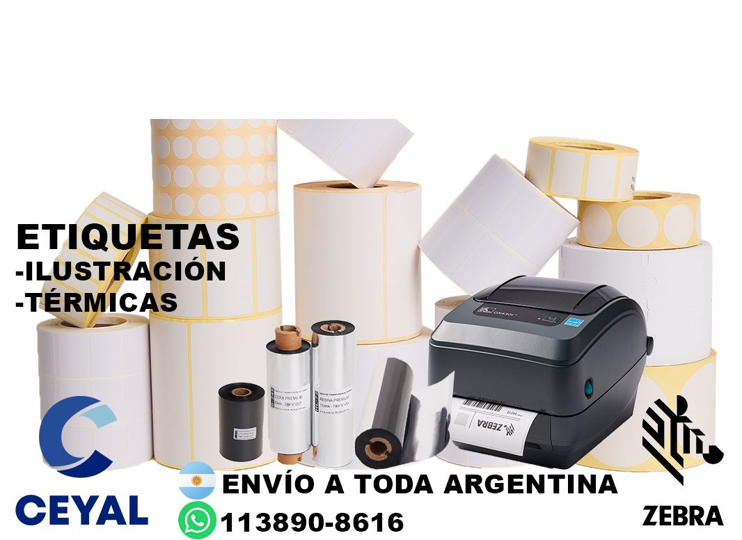 impresora zebra zd420 + 23810 etiquetas + ribbon