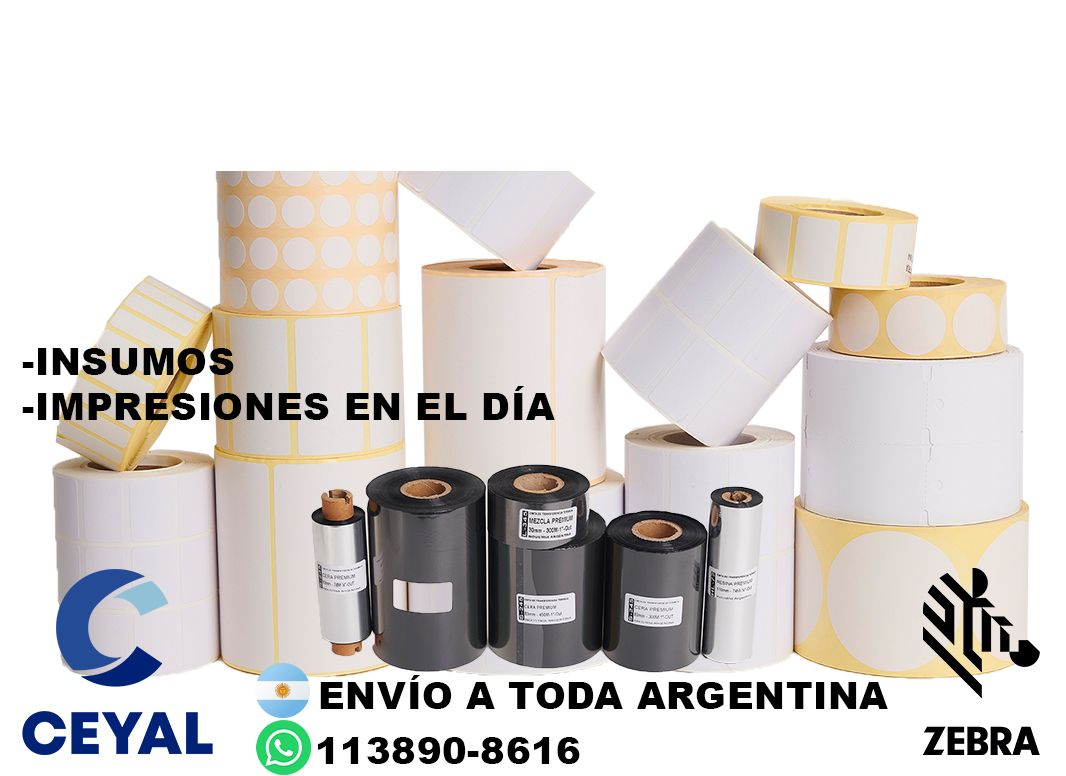 impresora zebra zd420 + 72340 etiquetas + ribbon