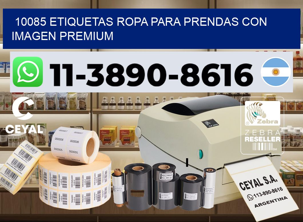 10085 Etiquetas ropa para prendas con imagen premium