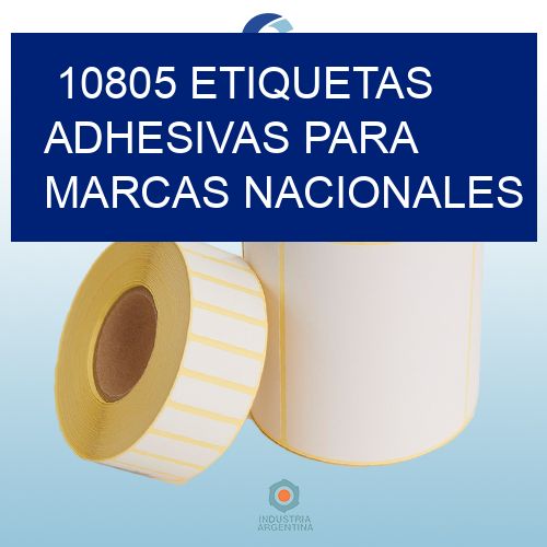 10805 Etiquetas adhesivas para marcas nacionales