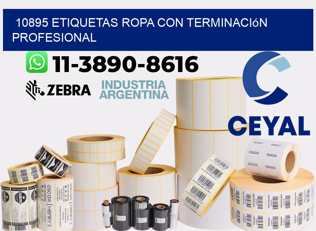 10895 Etiquetas ropa con terminación profesional