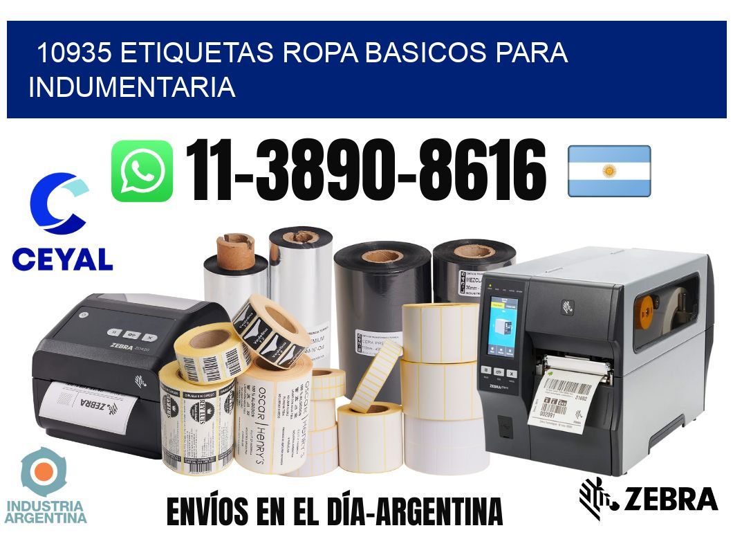 10935 Etiquetas ropa basicos para indumentaria
