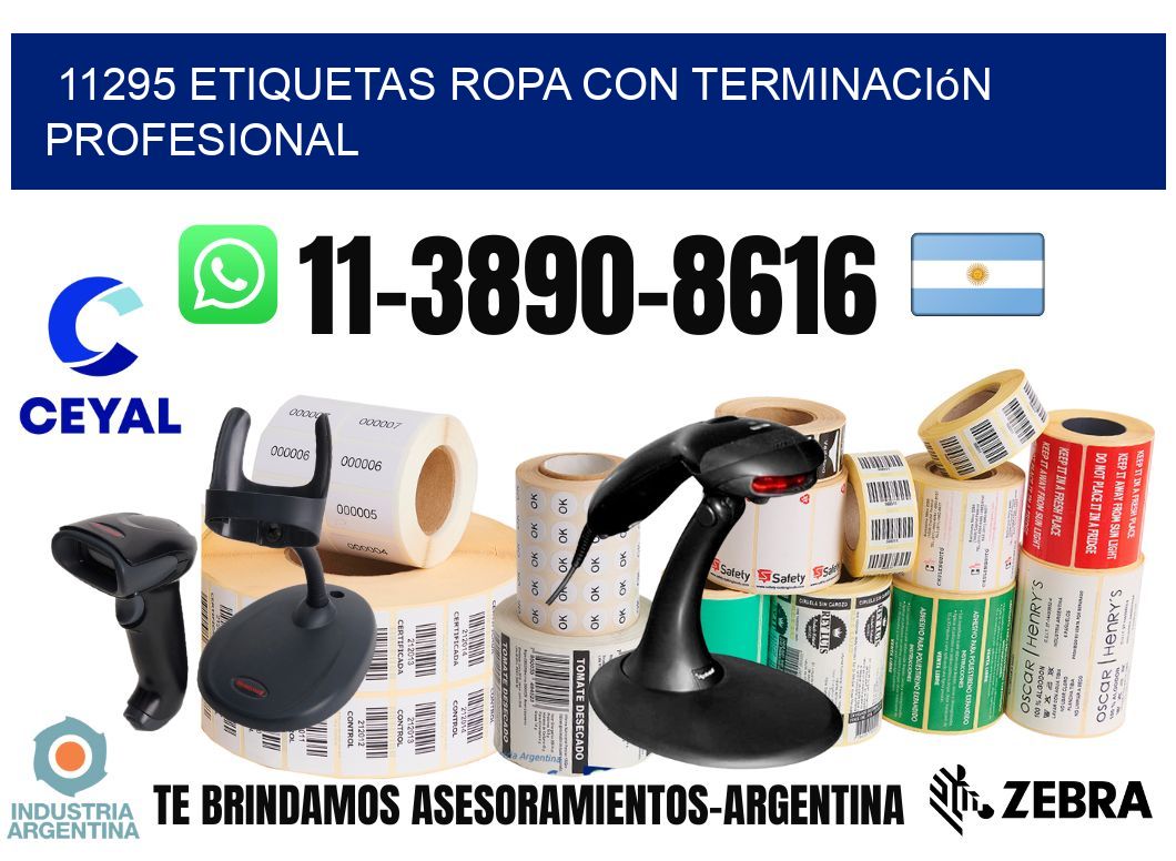 11295 Etiquetas ropa con terminación profesional