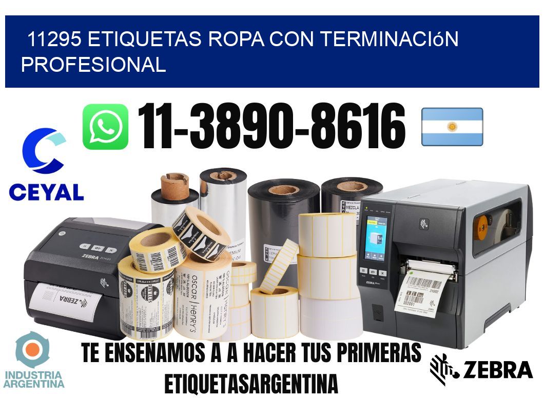 11295 Etiquetas ropa con terminación profesional