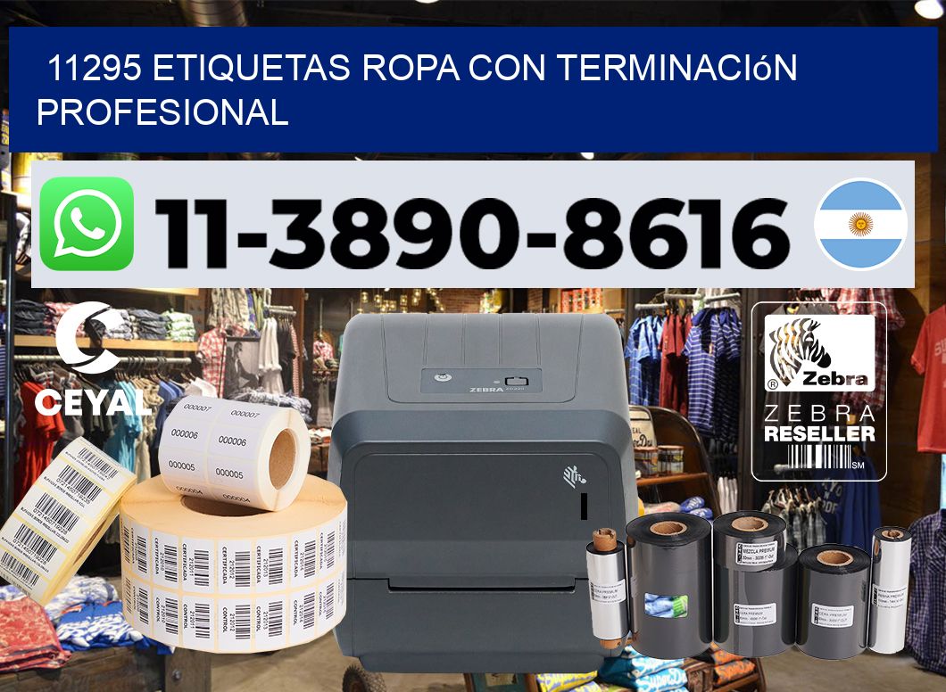 11295 Etiquetas ropa con terminación profesional