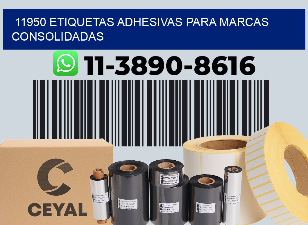 11950 Etiquetas adhesivas para marcas consolidadas