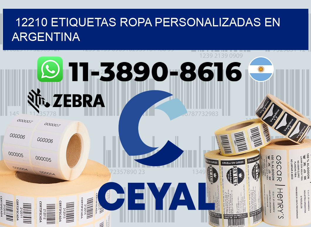 12210 Etiquetas ropa personalizadas en Argentina