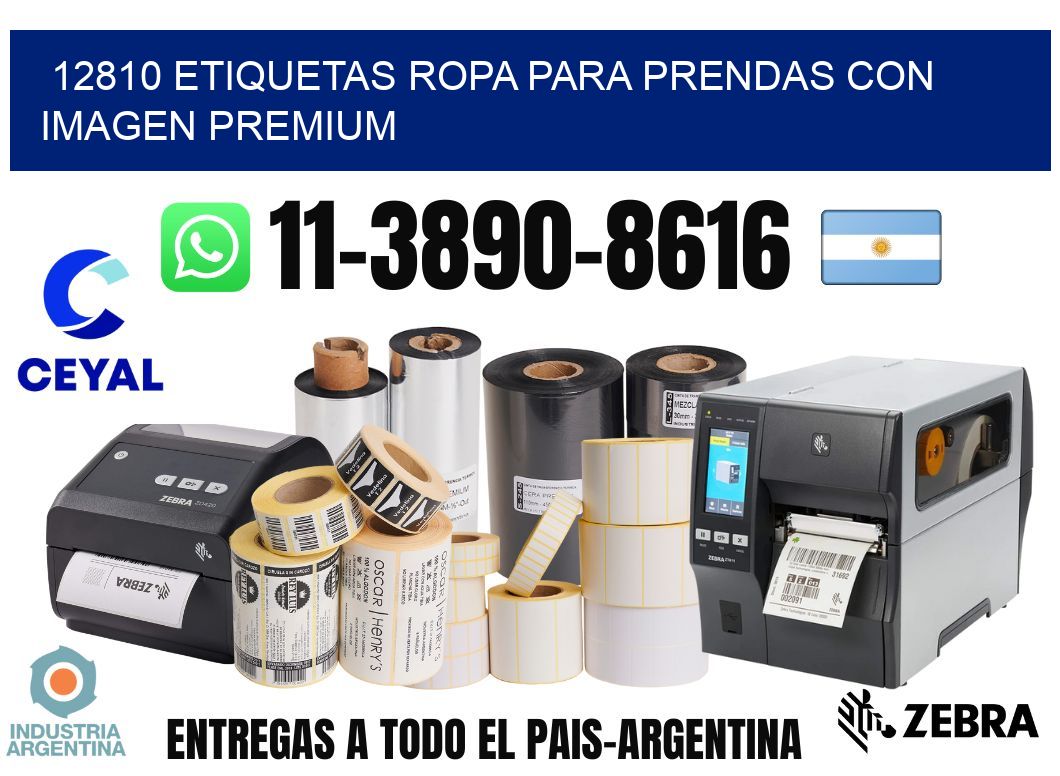 12810 Etiquetas ropa para prendas con imagen premium